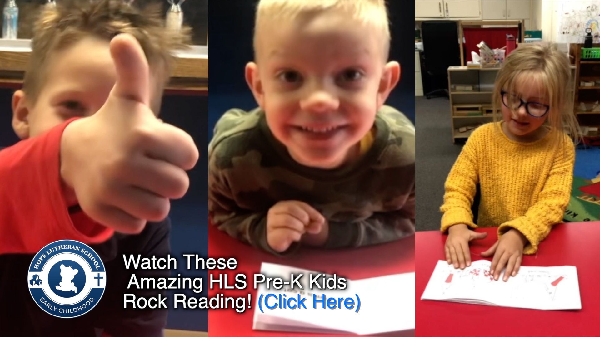 Hope Lutheran School Pre K video